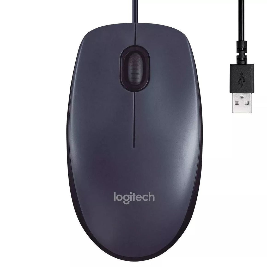 Logitech B100 Mouse Ottico Cablato Con Filo Usb 800 Dpi Ambidestro Windows Mac - eletrosyncstore