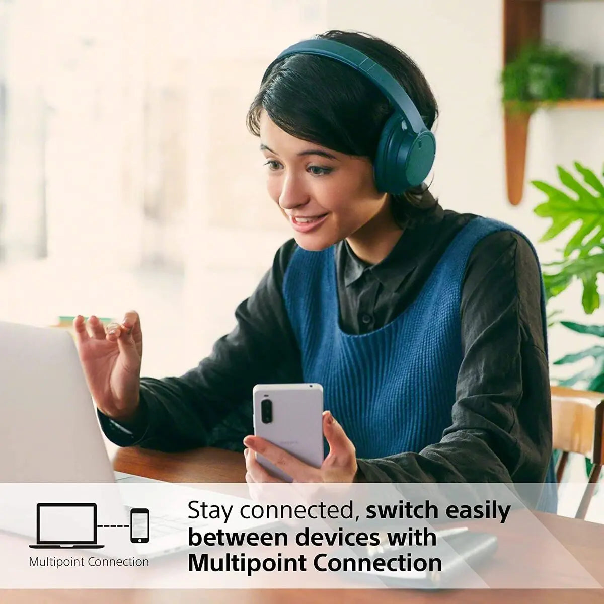 Headphones Sony WH - CH720 - eletrosyncstore
