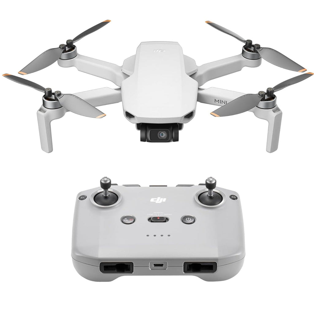 DJI Mini 4K, Drone per adulti, fotocamera 4K HD, Radiocomando RC - N1 Camera UHD < 249 g, stabilizzatore 3 assi, trasmissione video 10 km, return automatico, resistenza al vento, 1 batteria per tempo di volo 31', volo intelligente - eletrosyncstore