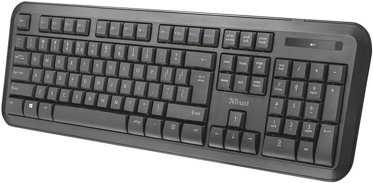 Trust Kit Tastiera Nova E Mouse Wireless Set Accessori Computer Pc Portatile - eletrosyncstore