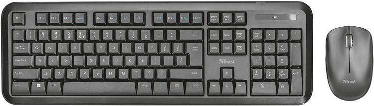 Trust Kit Tastiera Nova E Mouse Wireless Set Accessori Computer Pc Portatile - eletrosyncstore