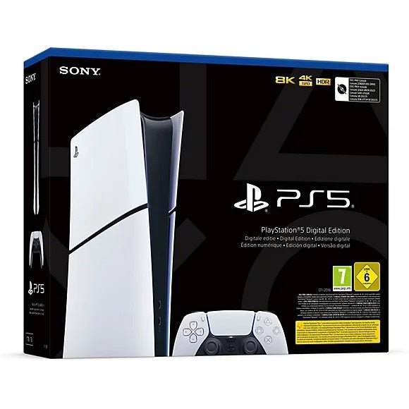 Sony Console Playstation 5 Digital Slim White 1Tb Digitale Ps5 Ssd Bianca Italia - eletrosyncstore
