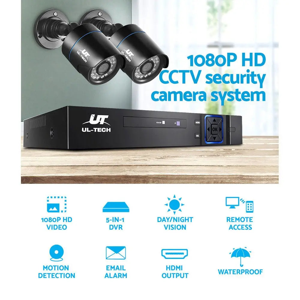 NNEDSZ 1080P 4 Channel CCTV Security Camera - eletrosyncstore