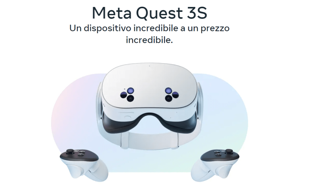 Meta Quest Oculus Quest 3s 256Gb Visore Vr All In One Avanzato Metaverso Fitness - eletrosyncstore