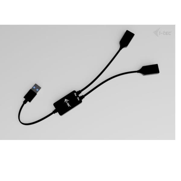 HUB USB - A CAVO Flessibile a 2 porte (2x USB - A) [U3CBLHUB2A] - eletrosyncstore
