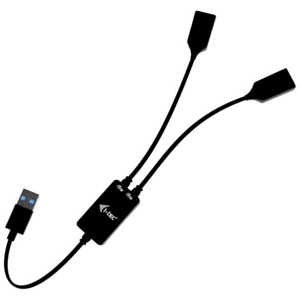 HUB USB - A CAVO Flessibile a 2 porte (2x USB - A) [U3CBLHUB2A] - eletrosyncstore