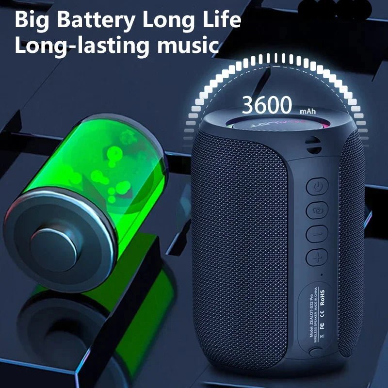 NNEOBA Bluetooth Wireless Subwoofer Speaker Blue - eletrosyncstore